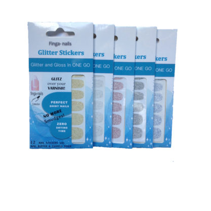 Finga-nails Glitter Stickers 5x packs