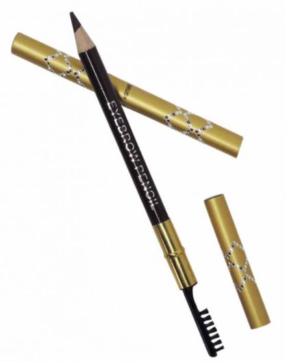 Eyebrow pencil with brow brush