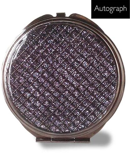 Autograph Hematite Sparkle cosmetic mirror