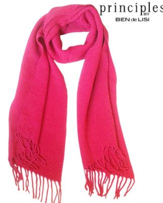 Ben de Lisi Principles Raspberry scarf