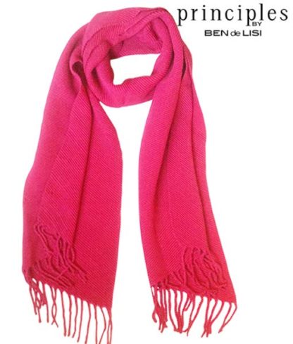 Ben de Lisi Principles Raspberry scarf