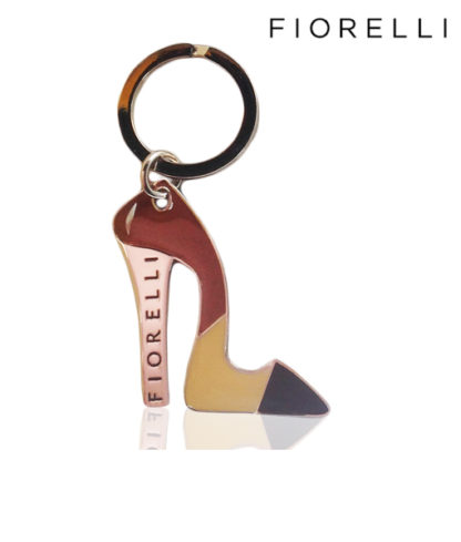 Fiorelli chrome shoe shape handbag key-ring charm