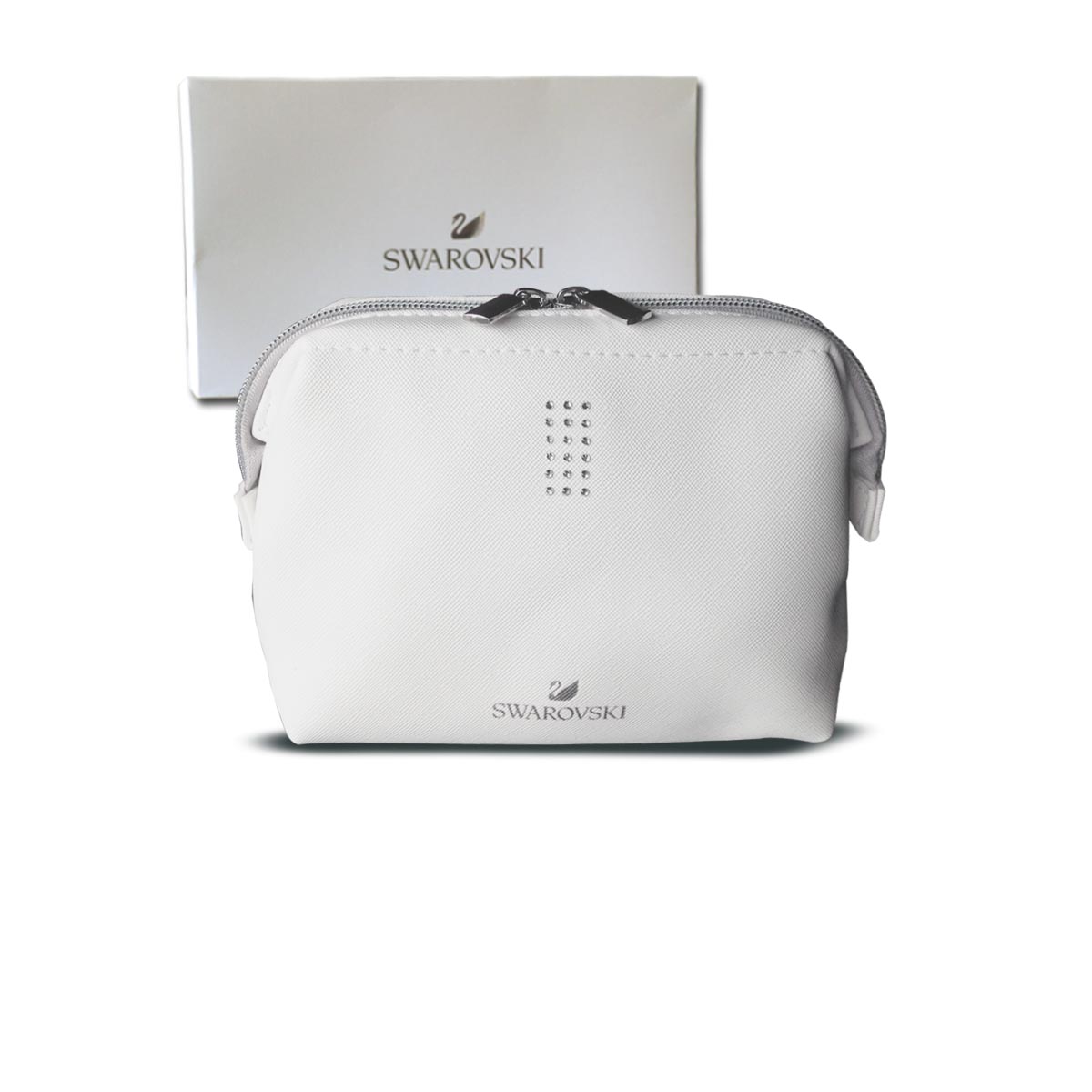 white cosmetic bag