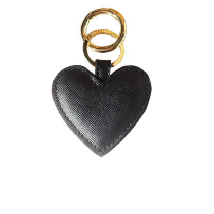 Katie Loxton Black Love Heart key-ring handbag charm