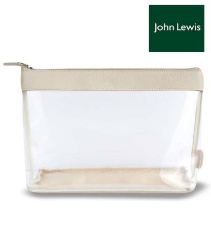 John Lewis Large Transparent Toiletry holdall