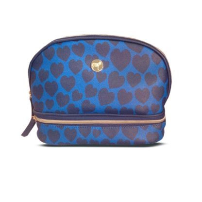 DABNY LEE Large Blue Heart multi storage cosmetic case