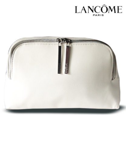 Lancôme Large White cosmetic bag