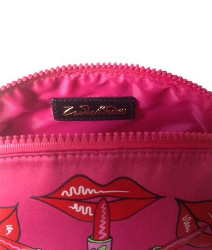 Zandra Rhodes Lippy Pink Cosmetic Bag