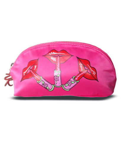 Zandra Rhodes Lippy Pink Cosmetic Bag