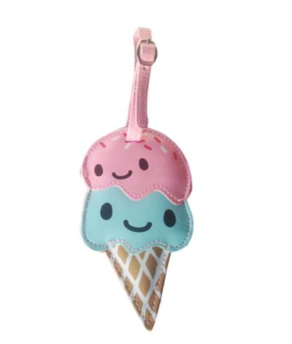 Ice-cream holiday luggage tag