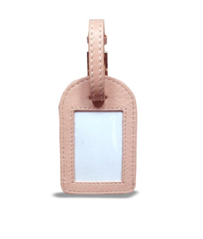 Bailey & Quinn Pink Leather Luggage Tag