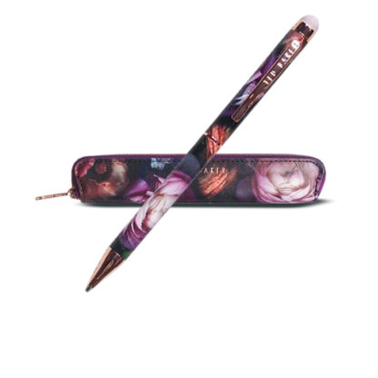 TED BAKER Shadow Flora Stylus Ballpoint Pen and Case