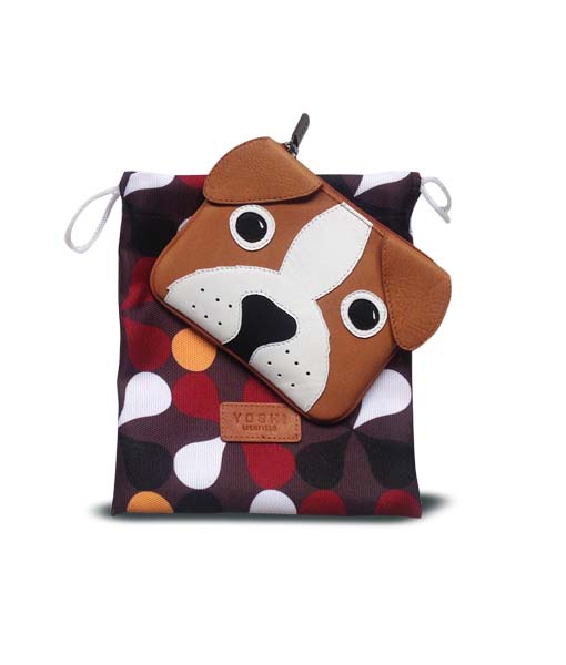 Yoshi Leather Coin Purse - Party Dogs
