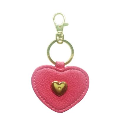 NEXT Pink PU Heart handbag charm-keyring