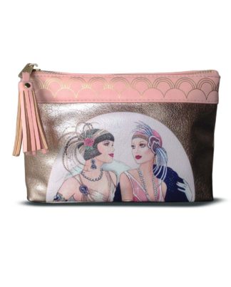 CLINTONS Art Deco Ladies Makeup Cosmetic Bag
