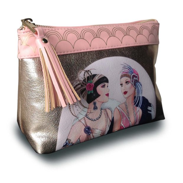 Download CLINTONS Art Deco Ladies Makeup Cosmetic Bag - finga-nails