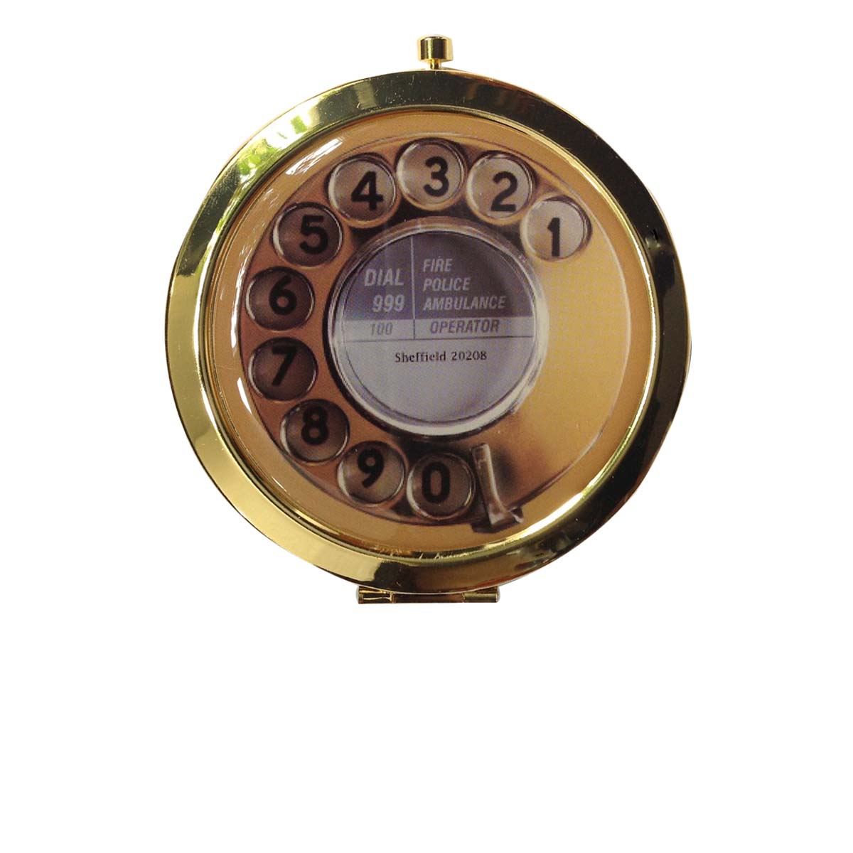 RETRO Style Telephone Dial Ladies Compact Mirror - finga-nails