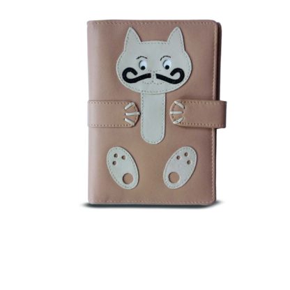 Ciccia The Cat's Whiskers Leather passport / card holder