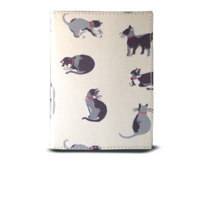 CATH KIDSTON Small Painted Cats Passport Holder