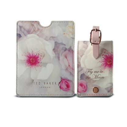 TED BAKER Luggage Tag & Passport Set - Chelsea Border