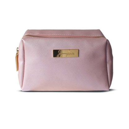 Jennifer's Collection Pink Cube Cosmetic Bag