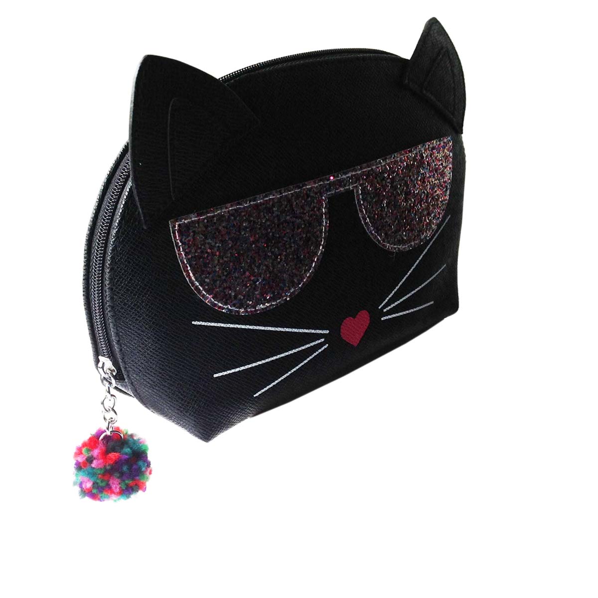 Download Stella & Max Black Summer Cat Novelty Cosmetic Bag - finga ...