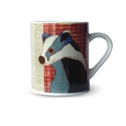 Carola Van Dyke Beasties Mr Badger Mug