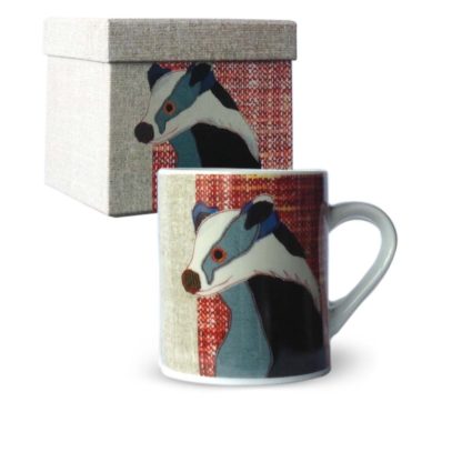 Carola Van Dyke Beasties Mr Badger Mug