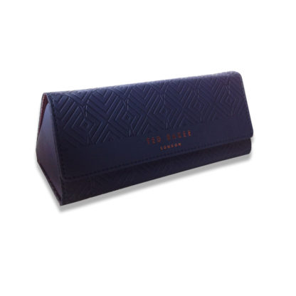 TED BAKER Cadet Blue Mens Folding Glasses Case