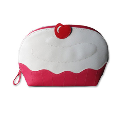 Stella & Max Novelty Cherry Top Cup Cake Makeup Bag