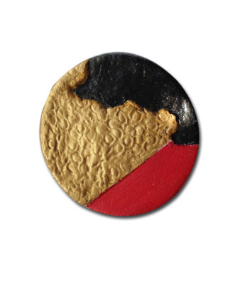 Mars and Beyond Clay Brooch