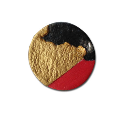 Mars and Beyond Clay Brooch