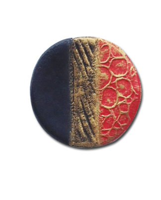 Perfect Harmony Handcrafted Clay Brooch