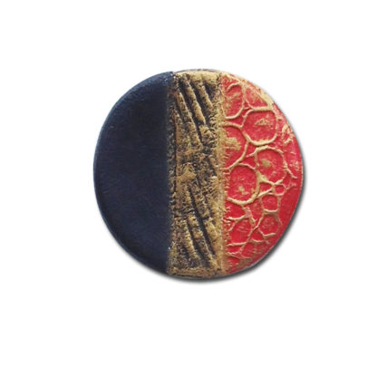 Perfect Harmony Handcrafted Clay Brooch