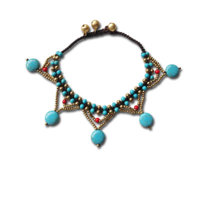 Boho Indian Turquoise Anklet