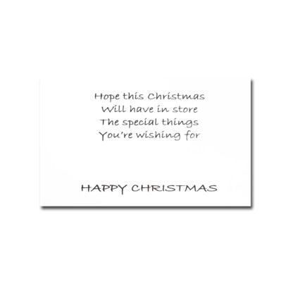 Golden Pine Gemstone Sprig | Handcrafted Christmas Card