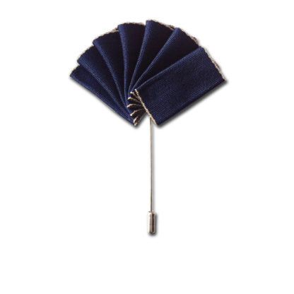 Deep Denim Handkerchief Pin | Suit lapel pocket pin