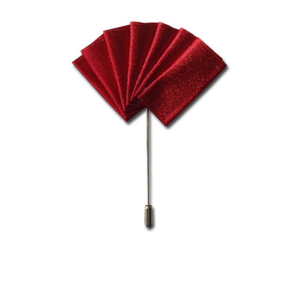 Red Sparkle Handkerchief Pin