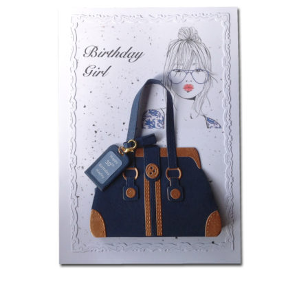 Birthday Girl 3D Handbag Greeting Card