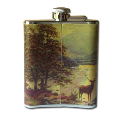 TED BAKER Hip Flask | Highland Stag reverse view